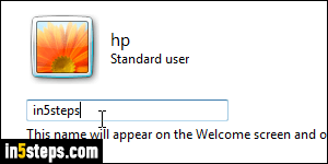 Change Windows username - Step 4