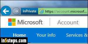 Create Microsoft account - Step 1