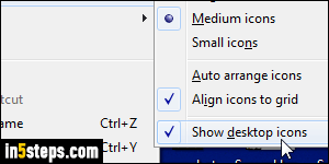 Hide desktop icons / Recycle Bin - Step 4