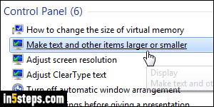 adjust font size for rootsmagic 7