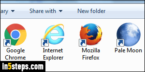 Set two default browsers in Windows 7 - Step 1