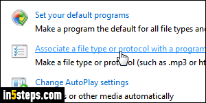 Set two default browsers in Windows 7 - Step 3