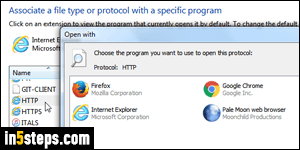 Set two default browsers in Windows 7 - Step 5