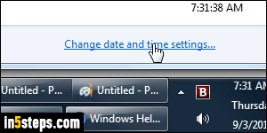 Show multiple clocks in Windows 7/8 - Step 2