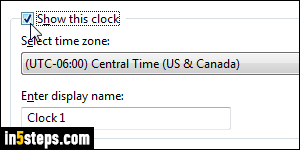 Show multiple clocks in Windows 7/8 - Step 3