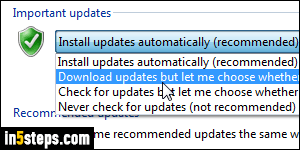Stop auto installing Windows updates - Step 4
