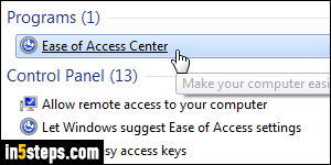 Underline access key letter shortcuts - Step 2
