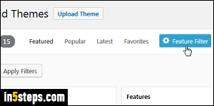 Add new theme to WordPress blog - Step 4